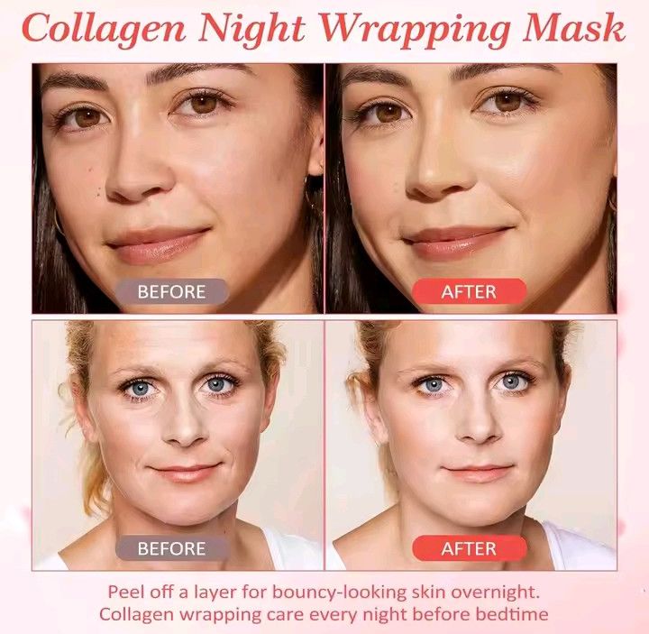 Collagen Overnight Peel-Off Face Mask (3 Pack)